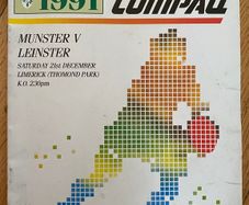 Very Rare 1991 Munster v Leinster - Interprovincial Championship Programme
