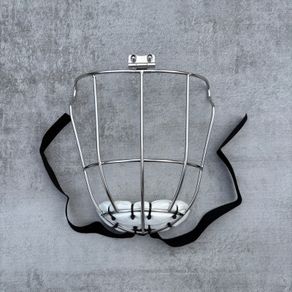 Hurling Helmet Kilkenny FaceGuard with White Chin Piece
