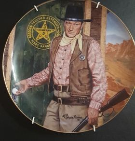 Franklin Mint Limited Edition John Wayne Decorative Plate