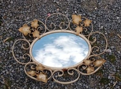 Vintage Convex Mirror Metal