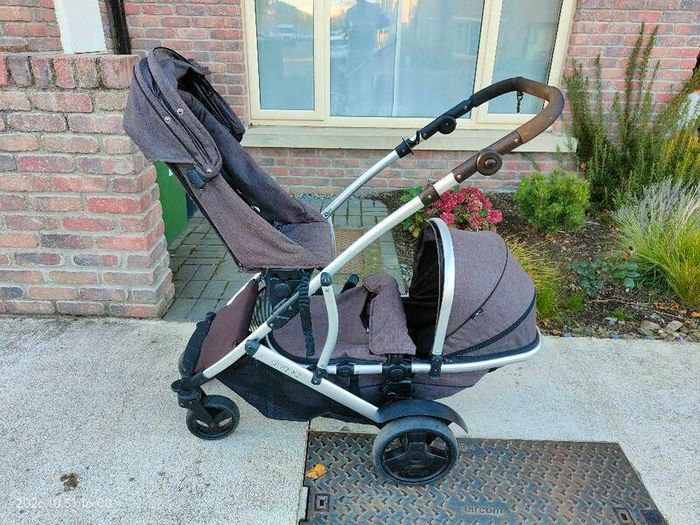 Babylo Duo x2 (double buggy) with MaxiCosi CabrioFix Isofix Base