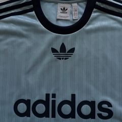 Adidas Originals Retro Football Jersey T-Shirt Blue Navy Size M Oversized