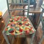 Grey wooden chairs Image 2