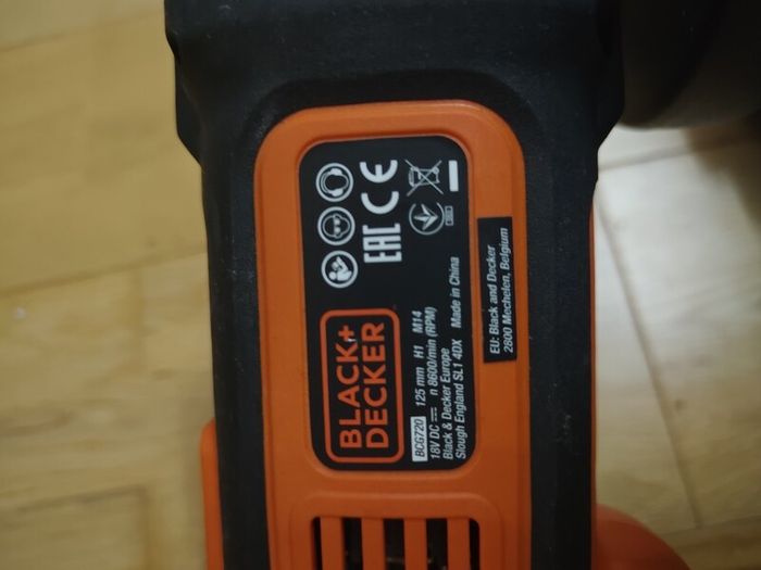Black & Decker Cordless angle grinder