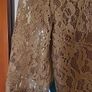 Ladies Gold Lacy Dress Size 12 Image 5
