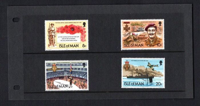 1981 Isle of Man 60th (Diamond Jubilee) Anniversary of The Royal British Legion   Commemorative Stamp Presentation Pack