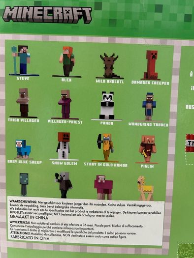 Jada Minecraft Nano Metalfigs Series 14 Die Cast Figures 18-pack - Boxed.