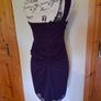 Size 10 Petite Purple One Shoulder Occasion Dress Image 4