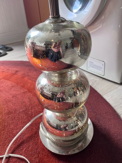West Elm glass lamp base