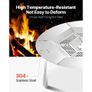 Fire Pit Heat Deflector for Solo Stove Yukon 685.8 mm Stainless Steel Image 4