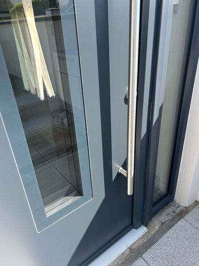 front door frame &  glass panel