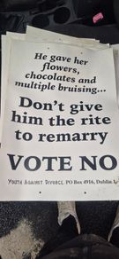 1995 divorce referendum posters.