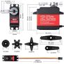 Miuzei 20KG Servo Motors High Torque Digital Servo Metal Waterproof Servo for R/C Car Robot Image 6