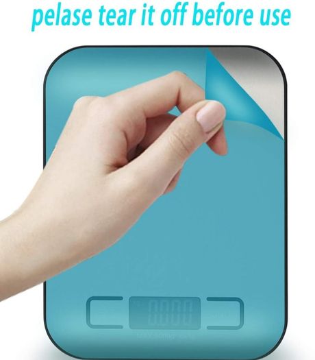 Kitchen Scales Digital, 11lb/5kg Ultra Thin Food/Cooking/Baking Scale,1g/0.1oz Precise Graduation 5 Units Tare Function Touch Button, Backlit LCD High Precision, Stainless Steel-5kg