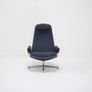 Upholstered Swivel Lounge Armchair Model Contourette Roto by Alf Svensson for Dux, Sweden, 1960s. Image 3