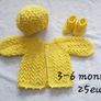 Handmade baby cardy sets 3-6 months Image 5