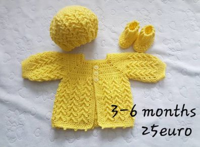 Handmade baby gift sets 3-6 months