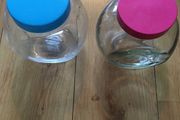 2 Glass Jars