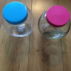 2 Glass Jars