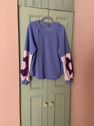 Fab Bohemela Blue Sweatshirt Size XL