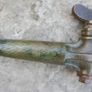 Antique Brass Handle Barrel spigot Tap Horse Head Image 9