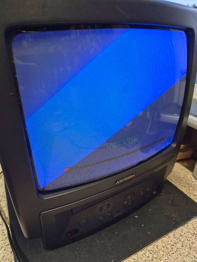 mitsubishi tv CT14MV1L Tv and VCR Combination System