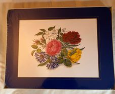 6 Brand New Unopened Vintage Floral Placemats