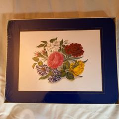 6 Brand New Unopened Vintage Floral Placemats