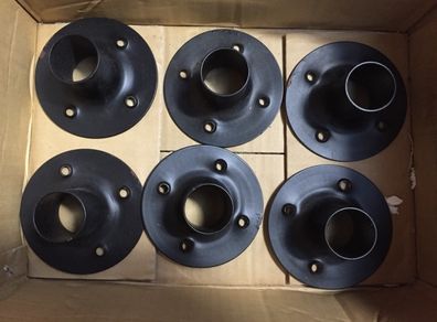 6 x Speaker straight through Top hats for pole mount