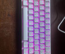Gaming keyboard with custom lights