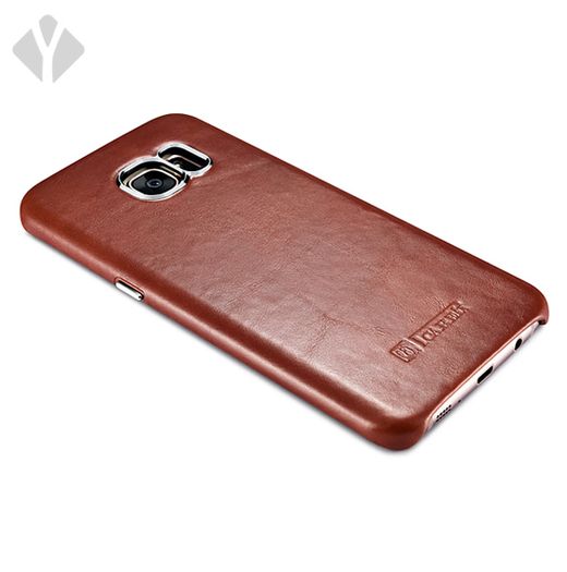 S7 Edge Vintage Leather Back Cover