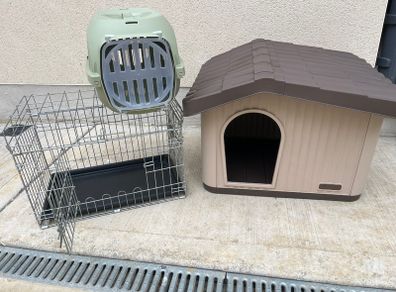 Dog cage 3 items included