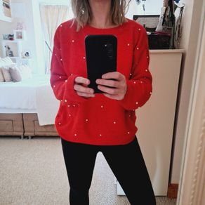 H&M Red Wool Jumper