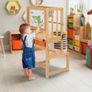 3-In-1 Toddler Kitchen Stool Helper  Convertible Standing Tower With Whiteboard for Kids Childrens Bathroom Kitchen Counter Helper Mothers' Helper Tower Learning Stool (Natural) Image 8
