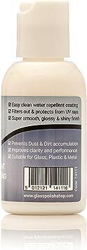 GLASS POLISH 14111 Surface Sealant, Easy Clean Coating and Water Repellent for Glass, Plastic, Plexiglas, Metal, Chrome, Car Headlights | 50 ml