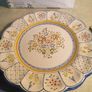 VTG Wall Hanging CONDE TALAVERA Pottery Plate 29 cm. Beautiful Blue Yellow Image 2