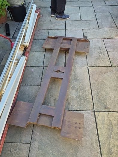 Teak Garden table (repair project).