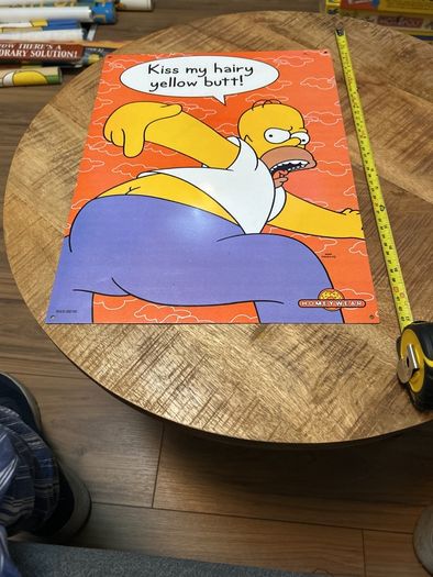 Simpsons metal sign
