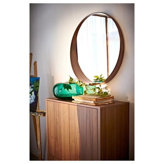IKEA Walnut Veneer Mirror