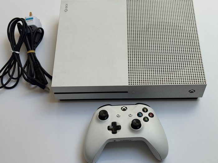 Xbox One S console with controller