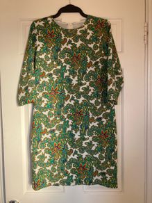 Asos paisley print 60s mod style shift dress
