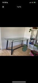 Glass dining table