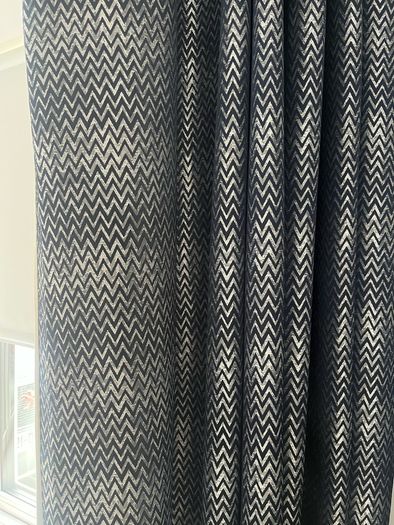 Navy curtains
