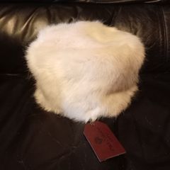 Paul Costelloe White Furry Type Hat