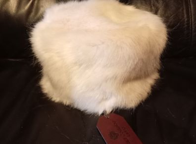 Paul Costelloe White Furry Type Hat