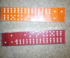 Children's number dominoes