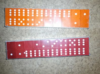 Children's number dominoes