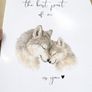 Wolf Nursery Art Print- The best part of me is you Image 3