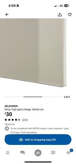 2 x besta door fronts