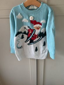 Skiing Santa jumper2-4 years